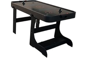 Air League Flight 5ft Foldable Air Hockey Table- Folds for Storage - Powerful Mains Fan for Airflow - Accessories Included