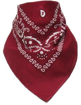 Bandana / Bandanas mit exclusivem Paisley Muster in reiner Baumwolle