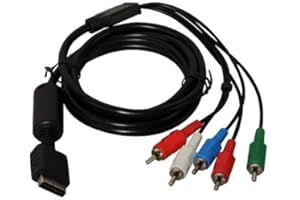 CABLEPELADO - Cable Vídeo Componente Compatible con Play Station 2 y 3| 1.8m | Conexión a HDTV y EDTV | Resolución 480p | Conectores RCA