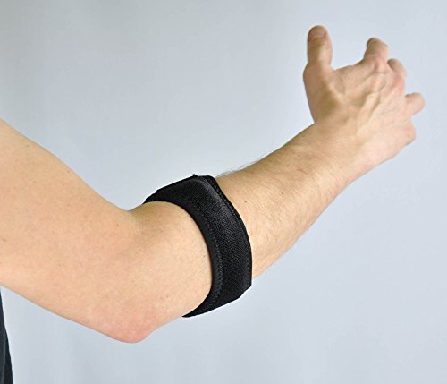 S4U EasyBreathe Neoprene Golf/Tennis Elbow Strap, One Size, Black by Sourcing4U