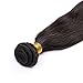 Sunwell® 3Bundles Virgin Brazilian Human Hair Extension Silky Straight Hair Weaves for Black Women Natural Color (8 10 12inch)
