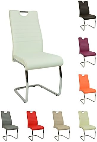 Visitor Chair, Conference Chair, 8 colours, faux leather and mesh, comfort guest chair with stable cantilever frame, ergonomic back rest mesh, armrests, thick padded, not stackable, low price (black)