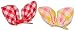 Baby Bucket Kids Girls Hair Pin/Hair Clip Pair Ribbons (Red & Yellow) RS.375.00