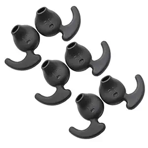 Ytm 6 pcs (3 Pair) for S7 Earbuds Level u Buds | Level u Ear Tips | Earbuds for Level u Earbuds | in The Ear Headphone Cushion | Black 6 pcs