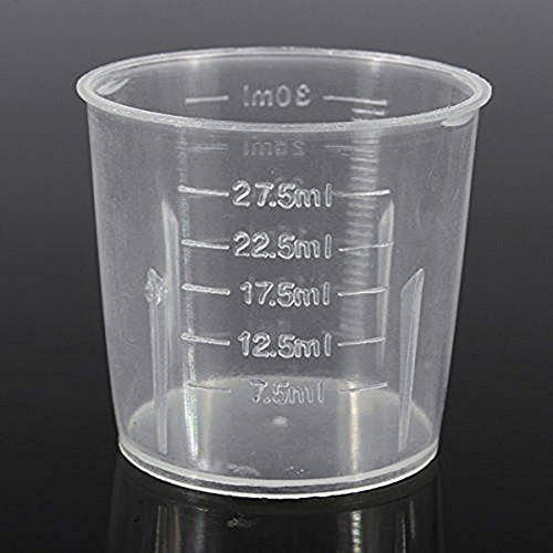 dealglad® New 10 Unzen 30 ml Kunststoff transparent Messung Graduate Medikamentenbecher