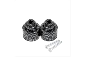 LOVEMOTOR CNC Motorrad Lenker Bike Anti Vibration Lenkerenden Stecker Grip Ends Kappe Abdeckung Für Honda CBR 600RR 900RR 929RR (Carbon)