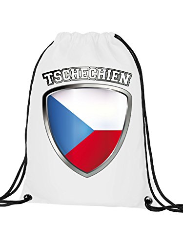 TSCHECHIEN FANSHIRT 4702 Turnbeutel (Weiss)