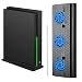 Produktbild MoKo Vertical Stand with Cooling Fan for Xbox One X, Cooling Stand with 3 USB 2.0 Ports LED Light Bar Only for Xbox One X Console - Black