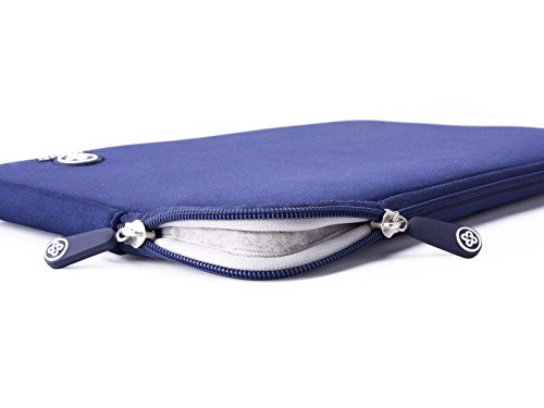 JUBELIST Element Sleeve Tasche Hülle aus Neopren passgenau für das neue Apple Macbook 12 “ Zoll (blau) - 3