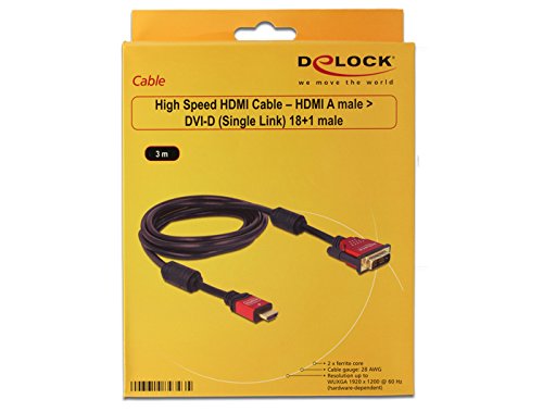 DELOCK Kabel HDMI A/DVI – 18+1 – St/St 3,0m - 3