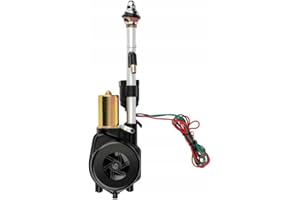 Signeda Antenne de voiture électrique automatique 12 V en acier inoxydable pour Mercedes-Benz 180, 190, 200, 300 (W123, W124)