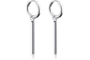 Clyhon Orecchini Statement per Uomo Donna, Gioielli Punk, Acciaio Inossidabile Placcato, Ipoallergenico per Orecchie Sensibili