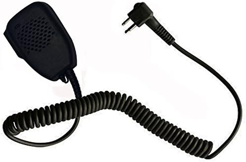 Haito Remote Lapel Microphone Shoulder Speaker Mic Heavy Duty [RainProof] For 2 Pin Motorola, Hytera 2 Way Radio Walkie Talkie