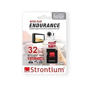 Strontium 32GB Nitro Plus Endurance A2 MicroSDXC Card with SD Adapter