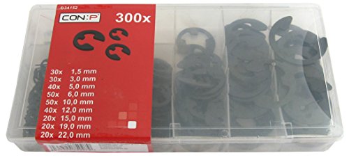 CON:P B34152 Sortimentskasten E-Clips Aussen, 300-teilig - 2
