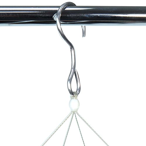 Stylische Aluminium Wäschespinne für Socken und Unterwäsche mit 26 Klammern – Hangerworld - 3