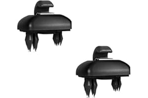 APOFLY Interior Sun Visor Hook Clip Bracket Compatible with Audi A3 A4l A5 A6l A7 Q5 Q3 Black 2pcs