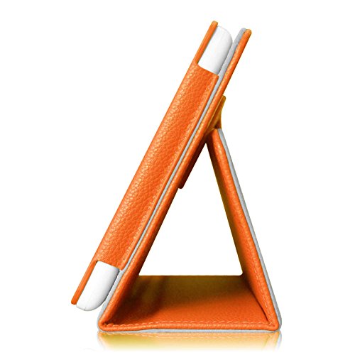 Fintie Odys Junior Tab 8 Pro Hülle Case – Slim Fit Folio Kunstleder Schutzhülle Cover Tasche mit Ständerfunktion und Stylus-Halterung für Odys Junior Tab 8 Pro 20,3cm (8 Zoll) Tablet-PC, Orange - 4