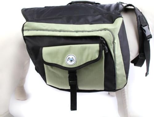Petelligence Telesto Dog Backpack, One-Size, Black/Green