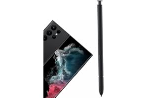 JUNWEIER Stylet Tactile pour S Pen pour Samsung Galaxy S23 Ultra / S22 Ultra 5G S Pen sans Bluetooth s22u S908 S22C200 S22C200B 22C200B Stylo Actif Stylus Pen (Black)