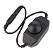 Produktbild Huihuiya 12V DC PWM Manueller Knopf LED-Dimmschalter mit Tastenlicht Dimmerkabel Modulator-Controller für LED-Streifen Light-Schwarz