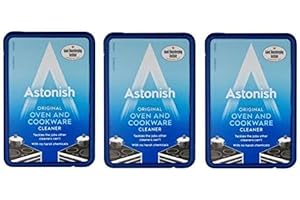 ASTONISH 3 X Oven & Cookware Cleaner Cleaning Paste Enamel Ceramic Upvc Metal 150g