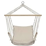 DEKO: Mit dem Hängestuhl machen Sie es sich in Ihren Wohnräumen, draußen im Garten oder auf dem Balkon richtig gemütlich und die Sitzgelegenheit lädt direkt zum Lesen und Träumen ein.