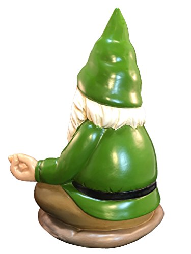 Zen-Zwerg – Ruhe und Frieden für Ihren Feengarten und Gartenzwerge von GlitZGlam. 9 Inch hohe Miniaturfigur - 3