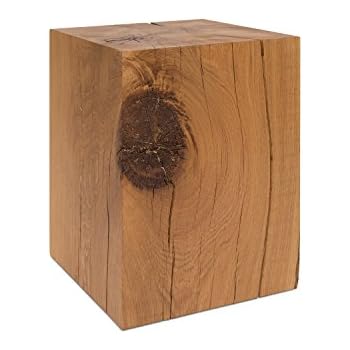 GREENHAUS Baumstamm Beistelltisch rund 20-25 cm Fichte massiv