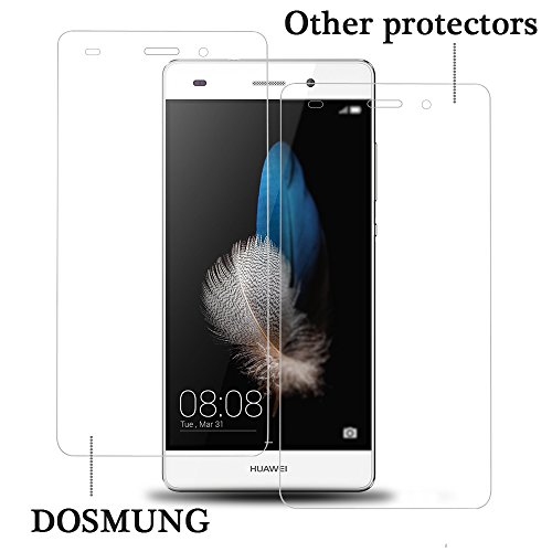 Huawei P8 Lite 2015 Panzerglas Schutzfolie, DOSMUNG[2 Stück] Huawei P8 Lite 2015 Gehärtetem Glas Displayschutzfolie-Ultra Transparenz-Schutz vor Wasser, Öl, Staub und Kratzern - 3
