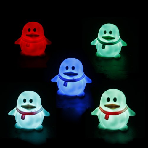 Farbwechsel Pinguin Form LED Lampe dekorative Nachtlicht - 9