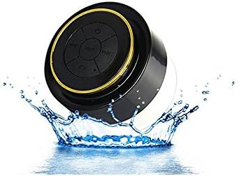 Waterproof Floating Pool & Shower Suction Bluetooth Speaker W/Handsfree - Yellow