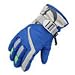 Produktbild HCFKJ Ein Paar Kind Winter Warm Wasserdicht Winddicht Schnee Snowboard Ski Sport Handschuhe (BLAU)