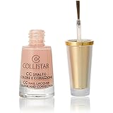 Collistar CC - Esmalte con color y corrector, fortalecedor de uñas con queratina N. 654 - Color arena
