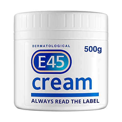 E45 Dermatological Moisturising Cream Tub, 500 g