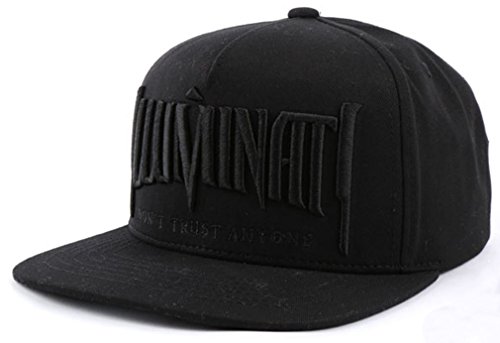 Preisvergleich Produktbild sujii ILLUMINATI Embroidery Baseball Kappe Baseball Cap Snapback Hat / All Black
