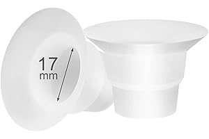 LOZAEVE Inserts de bride en silicone de 17 mm compatibles avec Lansinoh, Elvie, Willow go, Momcozyy, Amada MYA, Bellababy, Medela, Tommee Tippee Boucliers de tire-lait Réduit 24 à 25 mm à 17 mm