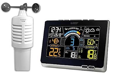 La Crosse Technology WS6860 Station météo colorée dédiée au vent - Noir