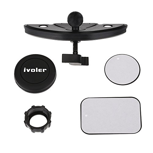 iVoler Porta Cellulare Auto per CD Slot-Porta Cellulare Magnetico Universale da Auto per CD Slot, Supporto Auto Smartphone **360 Gradi di Rotazione** per iPhone X / 8 / 8 Plus / 7 / 7 Plus / 6(s) / 6(s) Plus / SE / 5s / 5, Samsung Galaxy S9 / S9+ / S8 / S8+ / S7 / S7 Edge / S6 / S5 / J5 / A5, Asus Zenfone 3 / 4, Huawei, Google Nexus, LG, Nokia, Blackberry, Xiaomi, Lenovo, HTC, ecc.