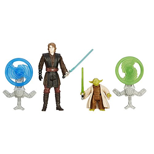 Star Wars Rache der Sith 3.75-Inch Wald Mission Anakin Skywalker und Yoda-figur (Doppelpack) thumbnail