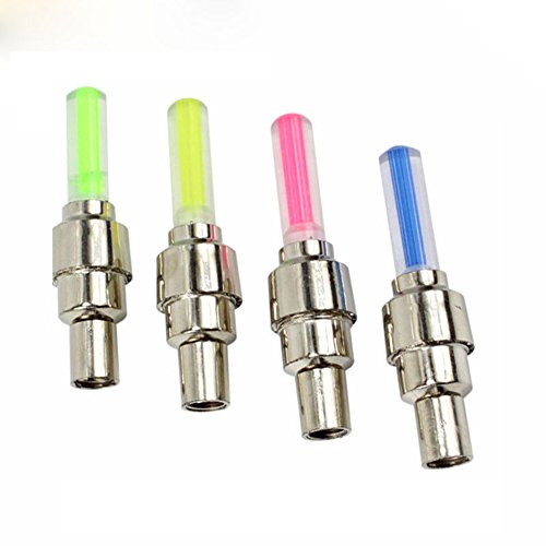 AGIA TEX Leuchtendes LED Speichen-Licht Set Fahrrad-Beleuchtung Felgenlicht Reifen-Lichter für Roller / BMX /Rennrad Reflektoren für Sicherheit im Dunkeln - 6