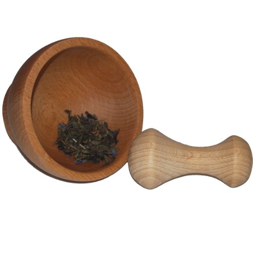 Mörser Aus Holz mit Stößel - 2