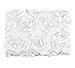 Ubesta Fashion Newborn Baby 3D Photography Photo Props Rose Flower Backdrop Blanket Rug-White