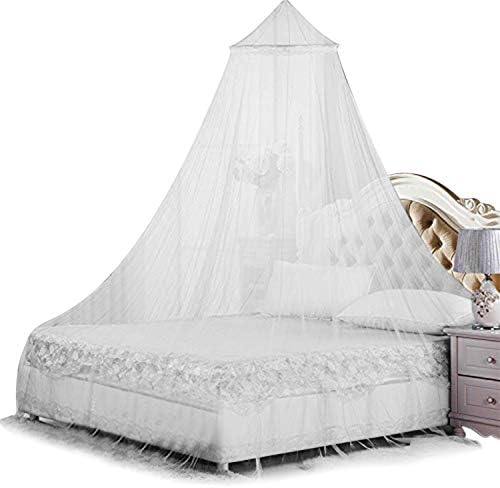 Winberg ® Mosquito Net Bed Canopy Maximum Insect Net Protection No Skin Irritation Deet Free Natural Repellent White Colour, CNP010