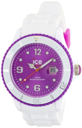 Ice-Watch Unisex-Armbanduhr ice-White Big wei/violett Analog Quarz SI.WV.B.S.11