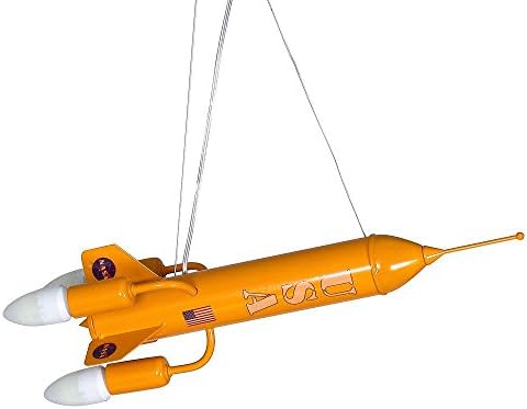 RAKIETA / Space rocket YELLOW Child Children Ceiling Lights Chandeliers