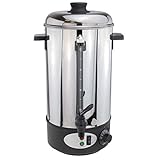 KONSTRUKTION: Praktischer Glühweintopf, Heißwasserspender, Wasserspender, Teespender oder Kaffeespender. Dieser Universelle Kessel ist mit einer Temperaturregelung von 30 - 100 Grad ausgestattet, so haben Sie immer die perfekte Temperatur für Ihr Getränk. Durch die Füllstandanzeige haben Sie immer genau im Blick, wann Sie den Topf wieder nachfüllen müssen.