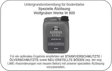 8,98 EUR/L – 5L ACRYLAT VERSIEGELUNG Wolfgruben Werke ( WO-WE ) Typ W701 als zusätzliche Abschluss Bodenversiegelung für W700 Bodenfarbe Betonfarbe Estrichfarbe auf Beton Estrich Zement / erhöht die Resistenz gegen Weichmacher z.B. aus Autoreifen und bietet zusätzlichen Schutz für Farben und Beschichtungen vor Ablösungen / W 701 weichmacherbeständige Acrylversiegelung schützt zusätzlich vor Reifen in Garage, Lagerhalle, etc. – 5 Liter Acrylatversiegelung - 2