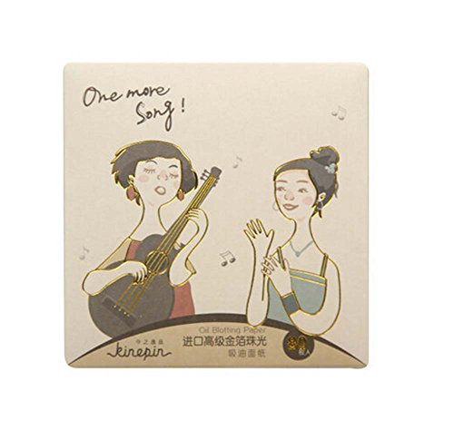 Set of 2 Oil Control Paper Men/Women Oil Blotting Paper(2*80 sheets),Yellow