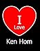 Produktbild I Love Ken Hom: Large Black Notebook/Journal for Writing 100 Pages, Ken Hom Gift for Women and Men